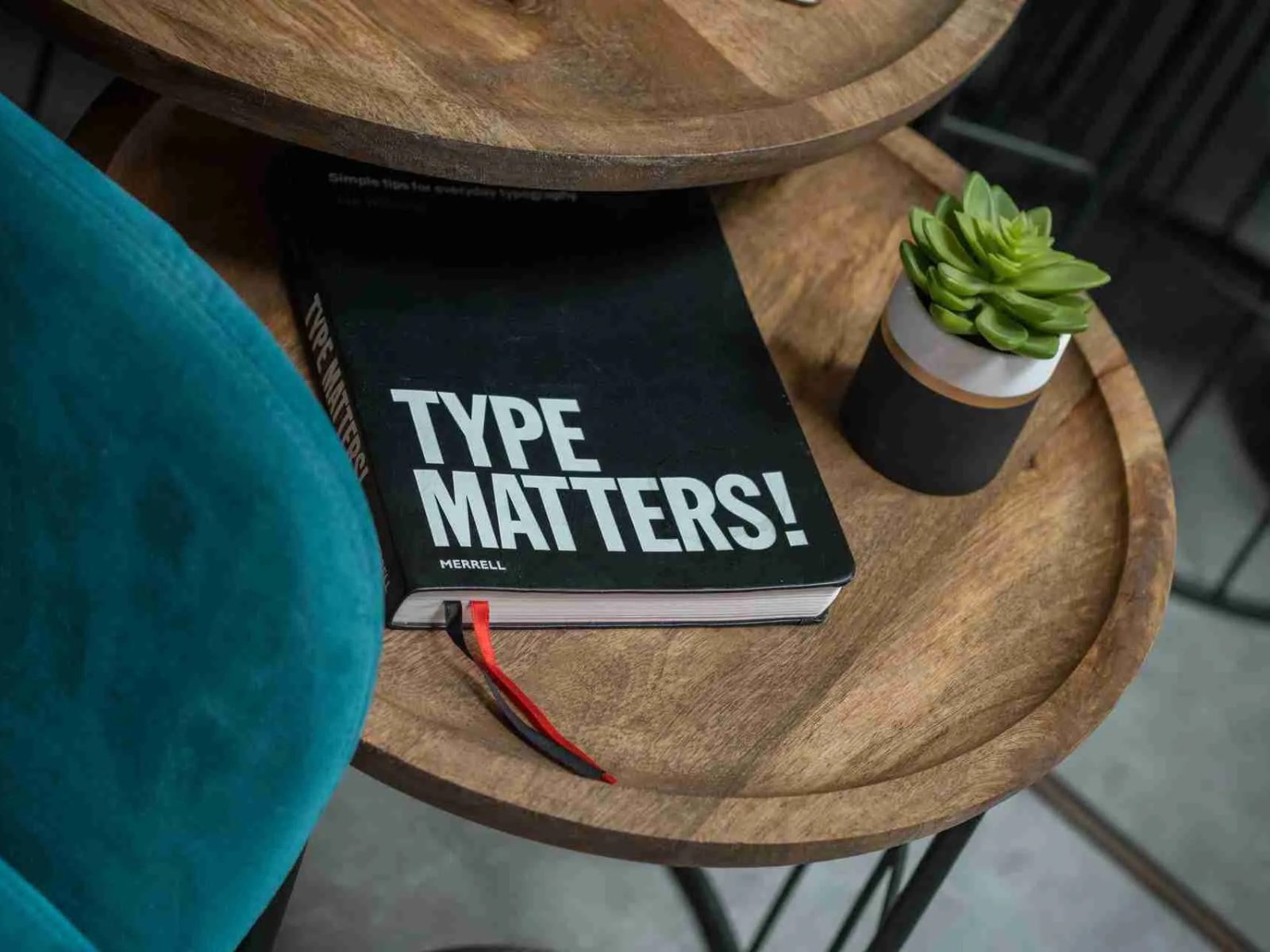 A book reading Type matters